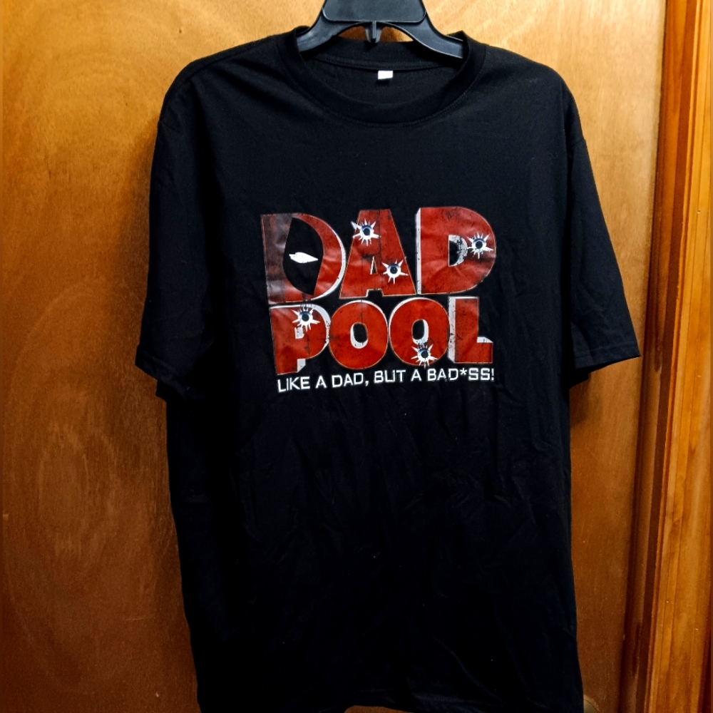 Black Dad Pool Graphic T-Shirt